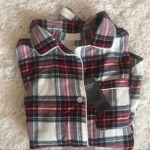 NWT Abercrombie & Fitch flannel pajama shirt
